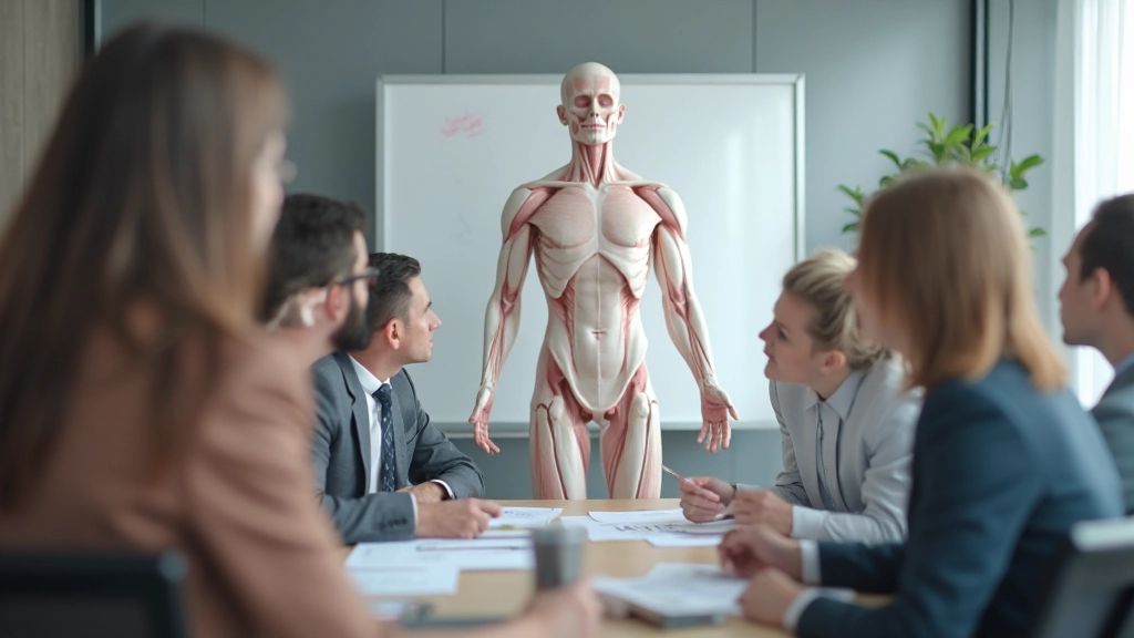 Лидер проекта, проводящий встречу со своей командой